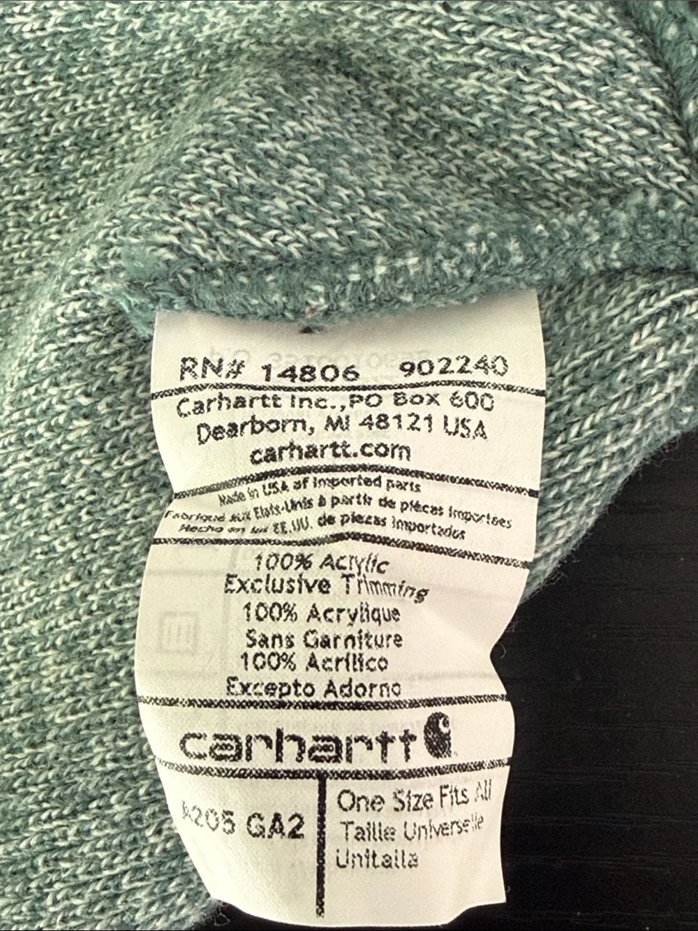 Carhartt Beanie Knit Logo Patch Acrylic Watch Hat Casual Outdoor Gorpcore Unisex
